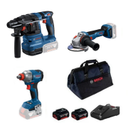 Bosch GBH 185-LI + GWS 18V-11 S + GDX 18V-285