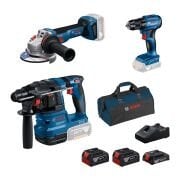 Bosch GBH 185-LI + GWS 18V-11 S + GSR 185-LI