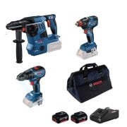 Bosch GBH 18V-28 C + GSR 18V-50 + GDX 18V-200