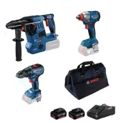 Bosch GBH 18V-28 C + GSR 18V-50 + GDX 18V-285