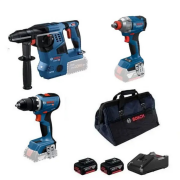 Bosch GBH 18V-28 C + GSR 18V-65 + GDX 18V-285