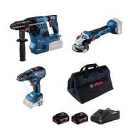 Bosch GBH 18V-28 C + GWS 18V-10 + GSR 18V-50
