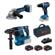 Bosch GBH 18V-28 C + GWS 18V-11 S + GSR 18V-65