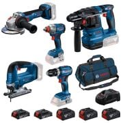 Bosch GBH 18V-22 + GWS 18V-11 S + GSB 18V-45 + GDX 18V-285 + GST 185-LI