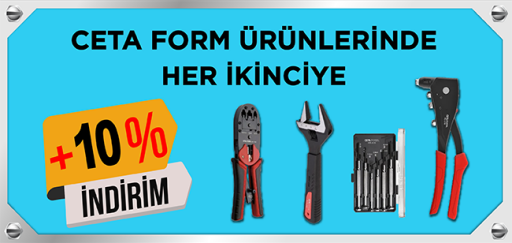 Ceta Form'da her 2'nci ürüne %10 EKSTRA İNDİRİM