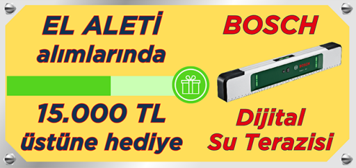 El Aletlerinde 15.000 TL üstüne HEDİYE Bosch Dijit