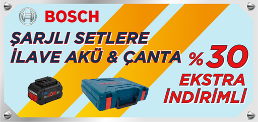 Şarjlı Setlere ilave Çanta %30 Ekstra İndirimli