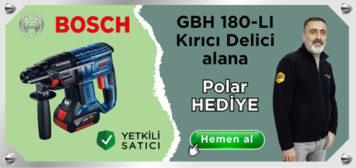Bosch GBH 180-LI alana HEDİYE Polar