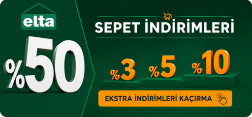 Elta'da 3.000 TL ve üzeri alımlara ekstra %3 indir