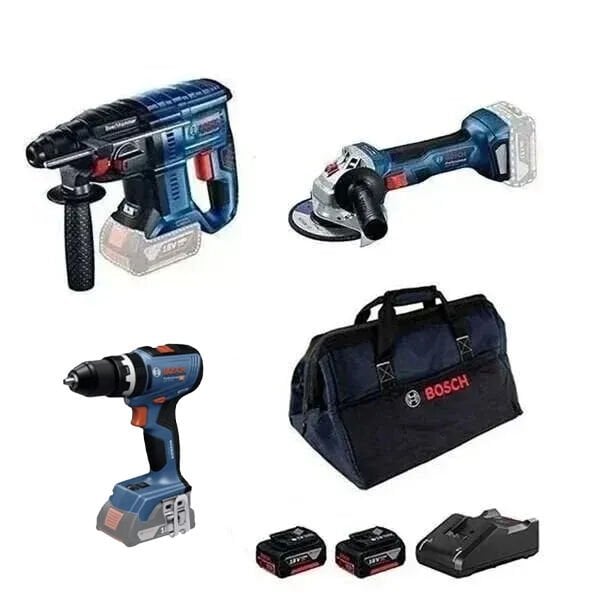 Bosch GBH 180-LI + GWS 18V-8 + GSB 18V-65