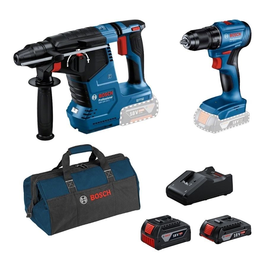 Bosch GBH 18V-24 C + GSR 185-LI
