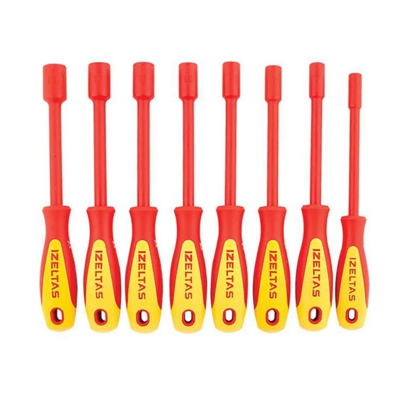 İzeltaş İzoleli Lokma Uçlu Tornavida Seti 8 Parça