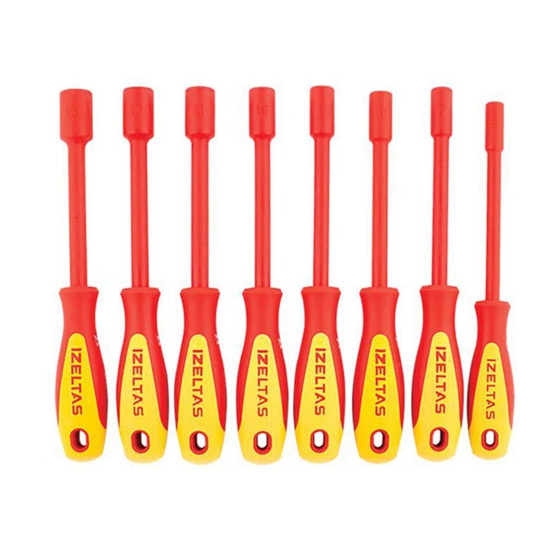 İzeltaş İzoleli Lokma Uçlu Tornavida Seti 8 Parça