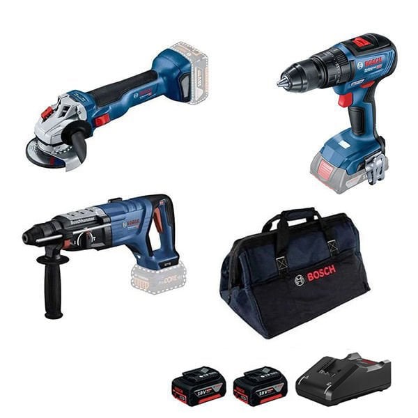 Bosch GBH 18V-28 D + GWS 18V-10 + GSB 18V-50