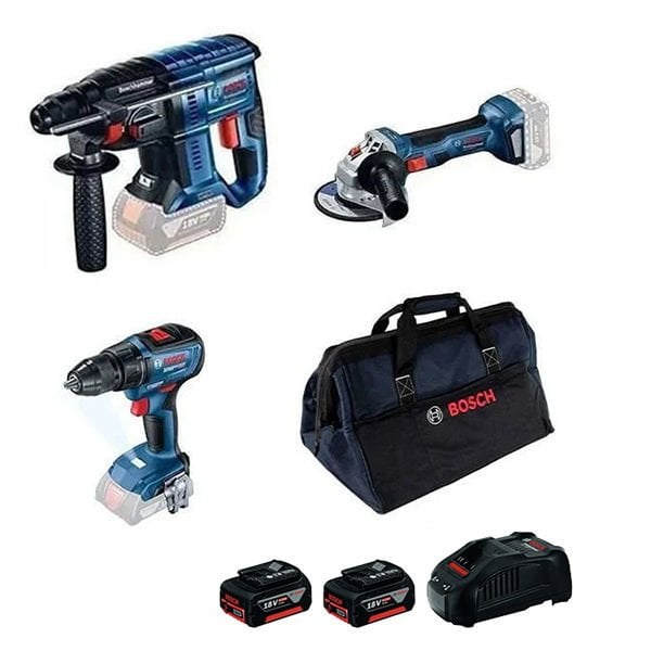 Bosch GBH 180-LI + GWS 18V-8 + GSR 18V-50