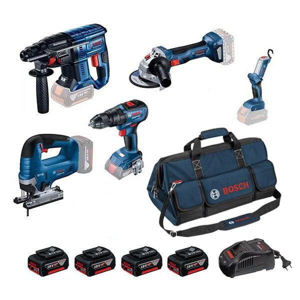 Bosch GBH 180-LI + GWS 180-LI + GSB 18V-50 + GST 185-LI + GLI 18V-300