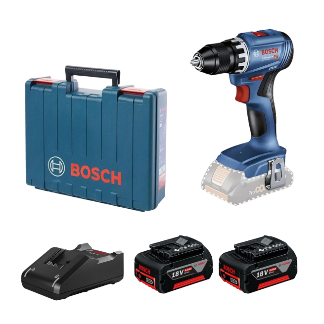 Bosch GSR 18V-45 Akülü Vidalama 4 Ah x 2 adet