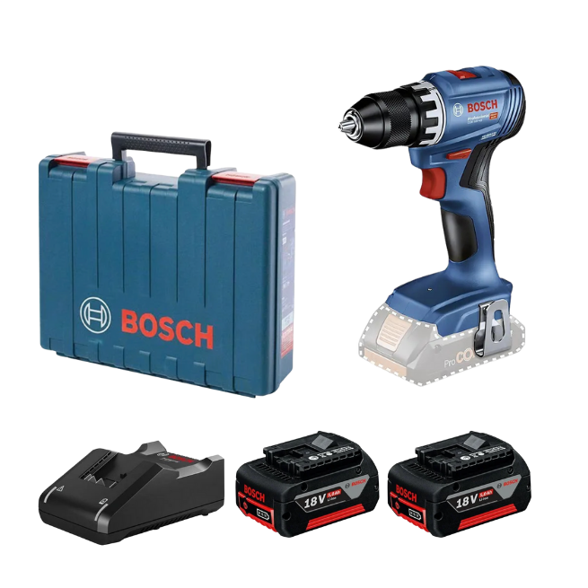 Bosch GSR 18V-45 Akülü Vidalama 5 Ah x 2 adet