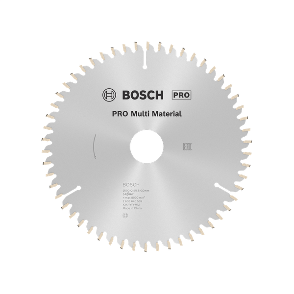 Bosch Multi Material Daire Testere Bıçağı 190x30mm 54 Diş