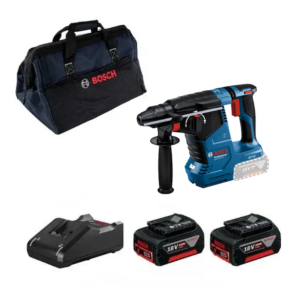 Bosch GBH 18V-24 C Akülü Kırıcı Delici 4 Ah x 2 adet