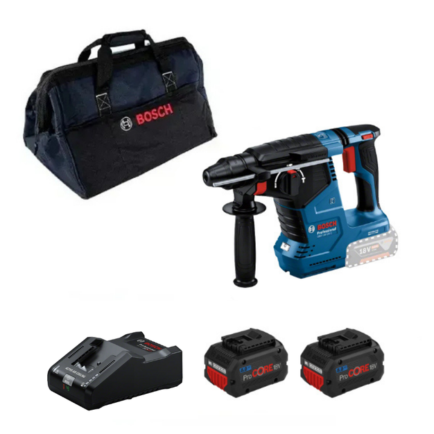 Bosch GBH 18V-24 C Akülü Kırıcı Delici 8 Ah x 2 adet