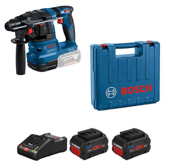 Bosch GBH 18V-22 Akülü Kırıcı Delici 8 Ah x 2 adet