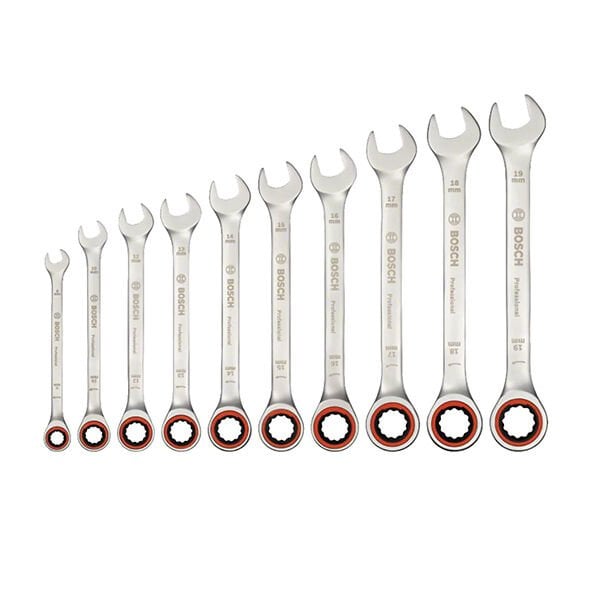 Bosch Professional Cırcırlı Anahtar Takımı 10 Parça