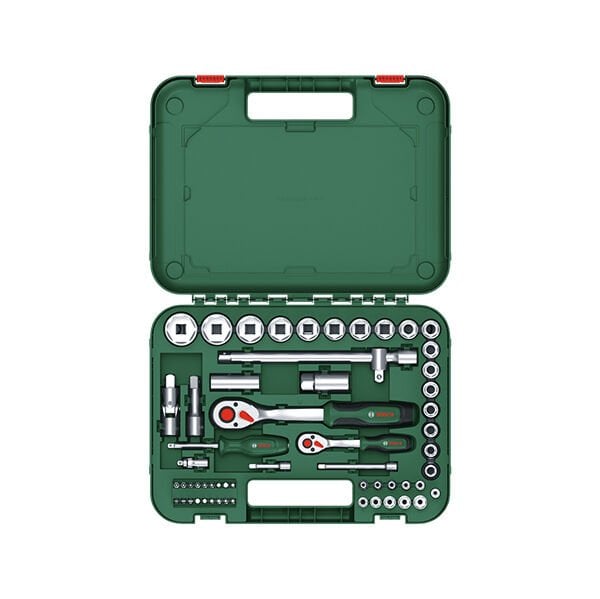 Bosch 1/4'' ve 1/2'' Lokma Takımı 56 Parça