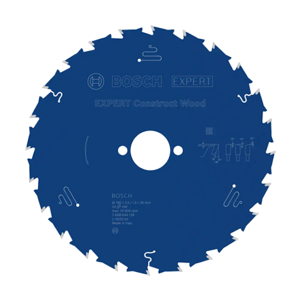 Bosch Expert Construct Wood Daire Testere Bıçağı 190x30mm 24 Diş