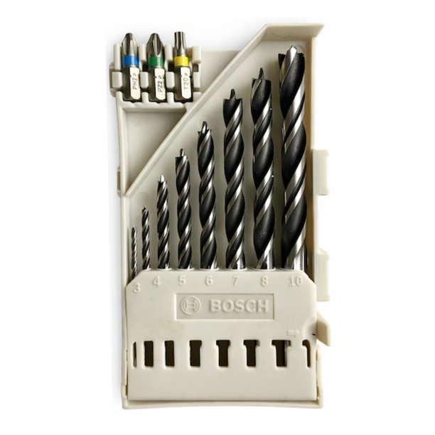 Bosch Bits & Ahşap Matkap Ucu Seti 3+7 Parça
