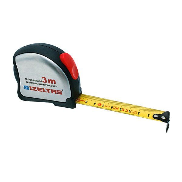 İzeltaş Krom Şerit Metre 3 m