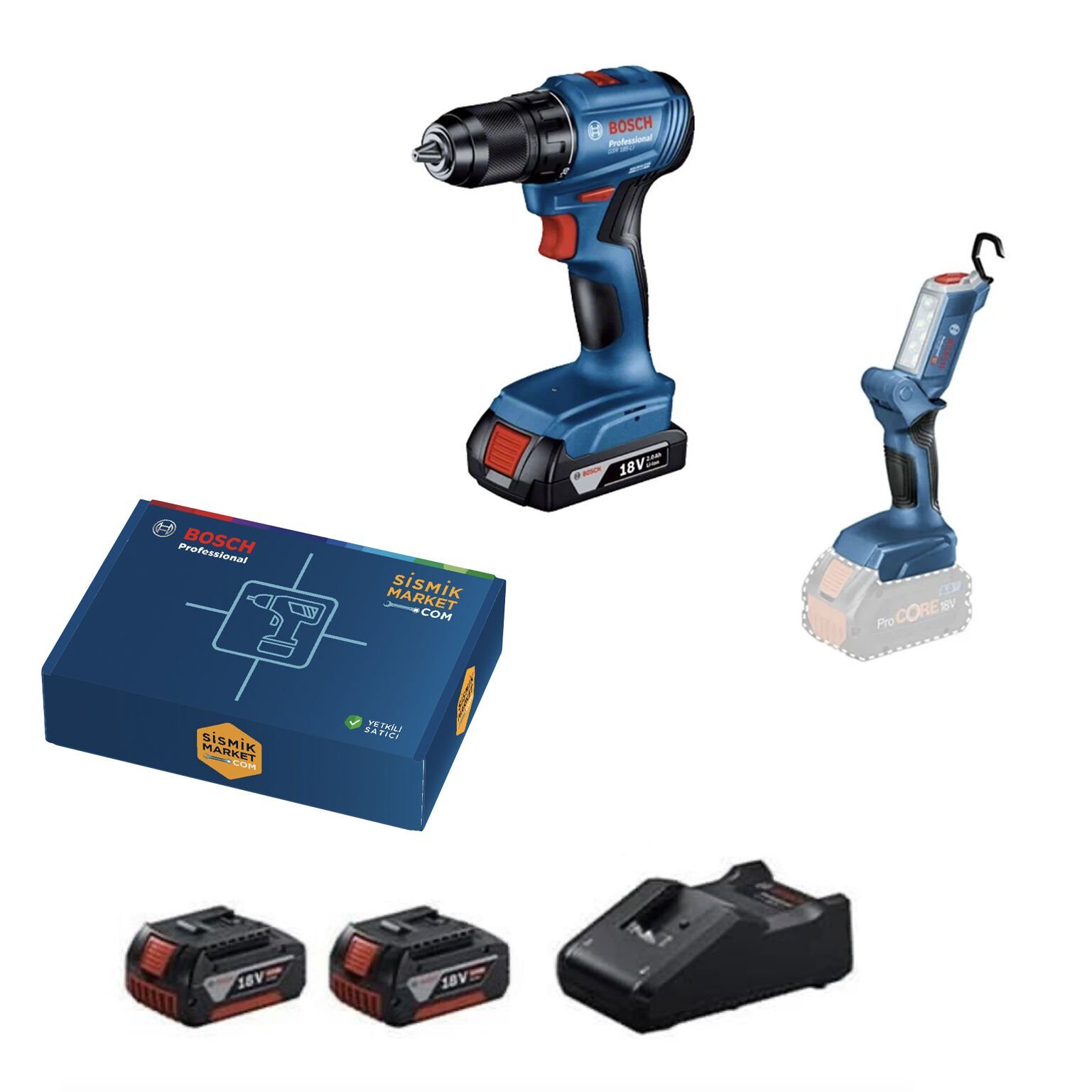 Bosch GSR 185-LI + GLI 18V-300