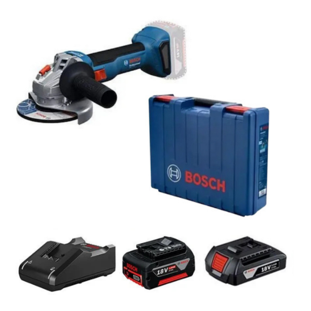 Bosch GWS 18V-8 Akülü Taşlama 2 Ah + 5 Ah