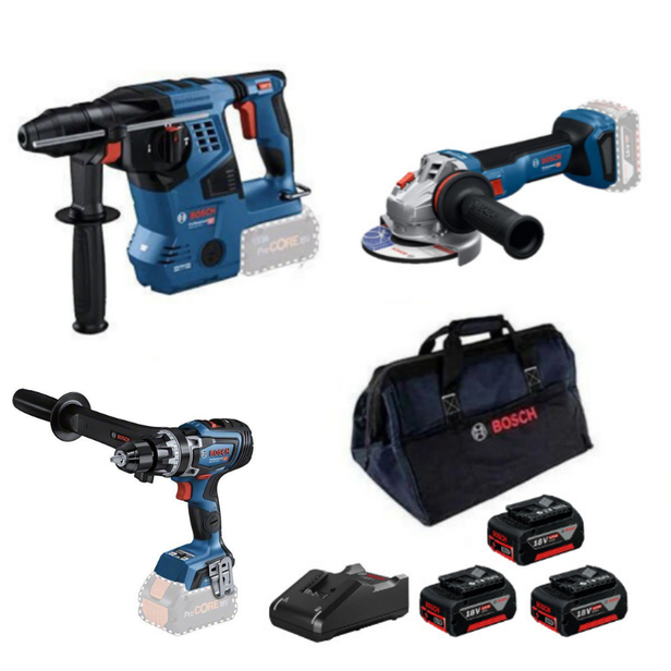 Bosch GBH 18V-28 C + GWS 18V-11 + GSB 18V-150 C