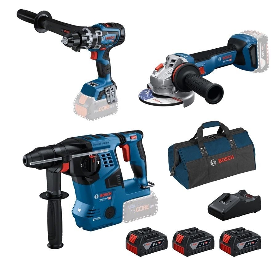 Bosch GBH 18V-28 C + GWS 18V-11 S + GSB 18V-150 C