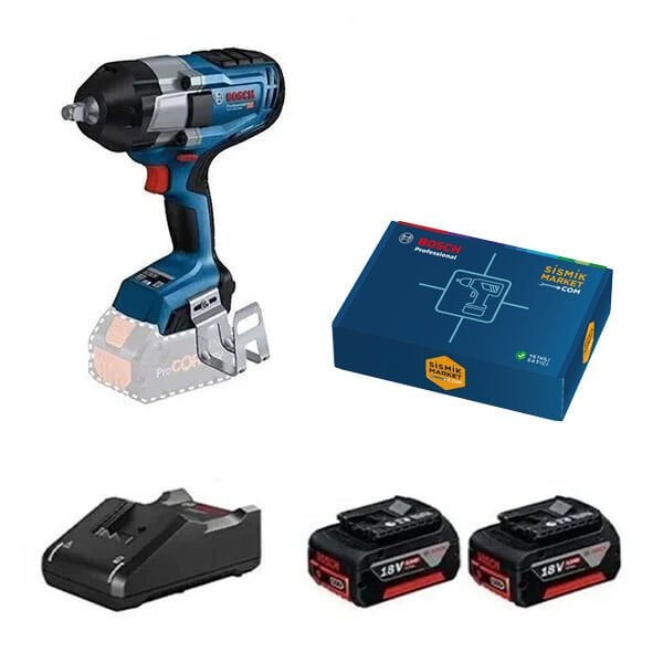 Bosch GDS 18V-1000 Akülü Somun Sıkma 4 Ah x 2 adet