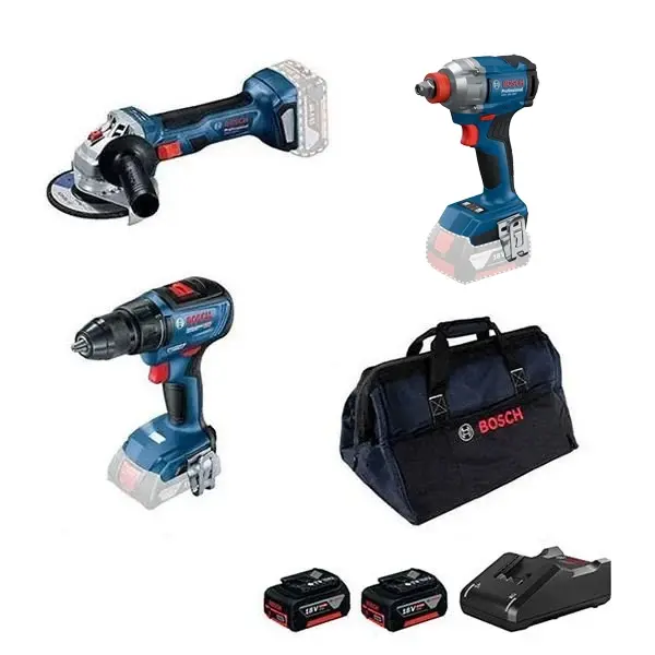 Bosch GWS 180-LI + GSR 18V-50 + GDX 18V-285