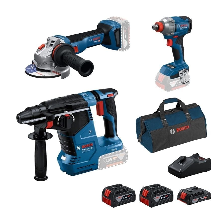 Bosch GBH 18V-24 C + GWS 18V-11 S + GDX 18V-285