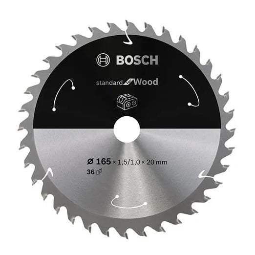 Bosch Akülü Daire Testere Bıçağı Ahşap 165x20mm 36 Diş