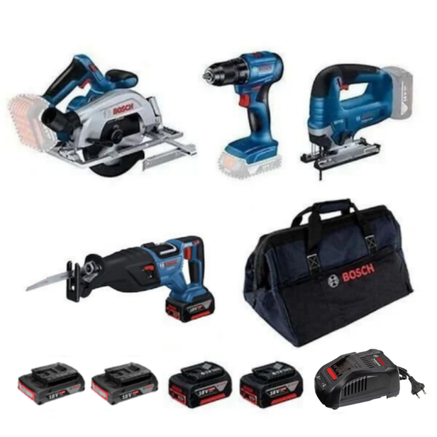 Bosch GKS 185-LI + GSA 185-LI + GST 185-LI + GSR 185-LI