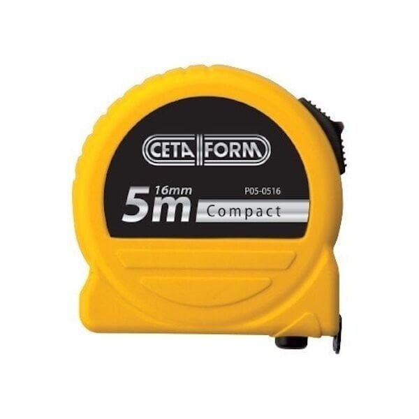 Ceta Form Compact Şerit Metre Sarı 5 m