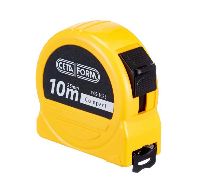 Ceta Form Compact Şerit Metre Sarı 10 m