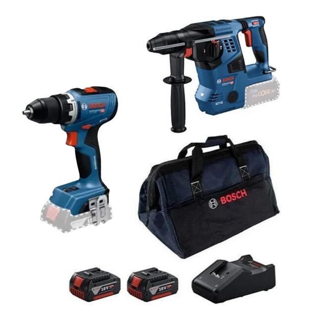 Bosch GBH 18V-28 C + GSR 18V-65