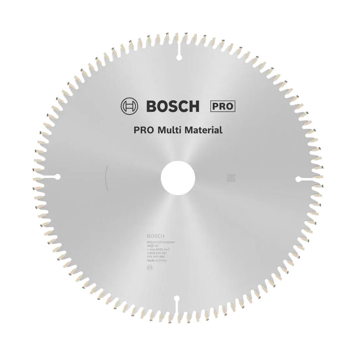 Bosch Multi Material Daire Testere Bıçağı 254x30mm 96 Diş