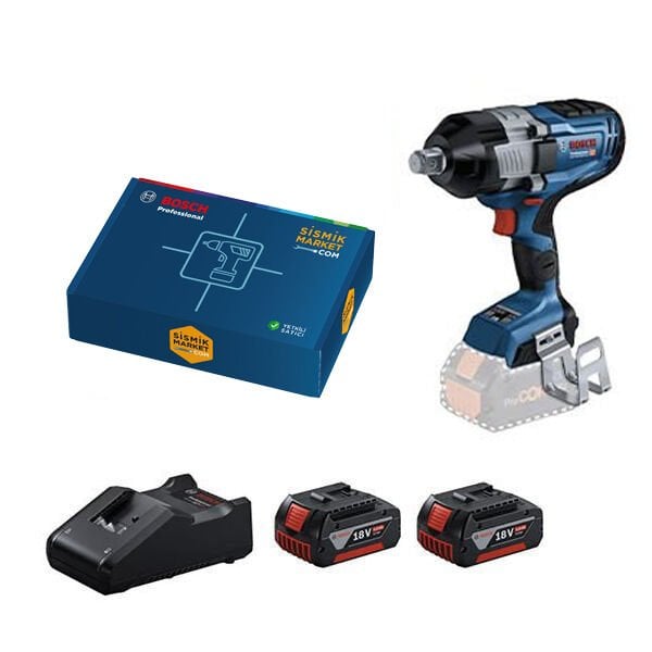 Bosch GDS 18V-1600 HC Akülü Somun Sıkma 5 Ah x 2 adet